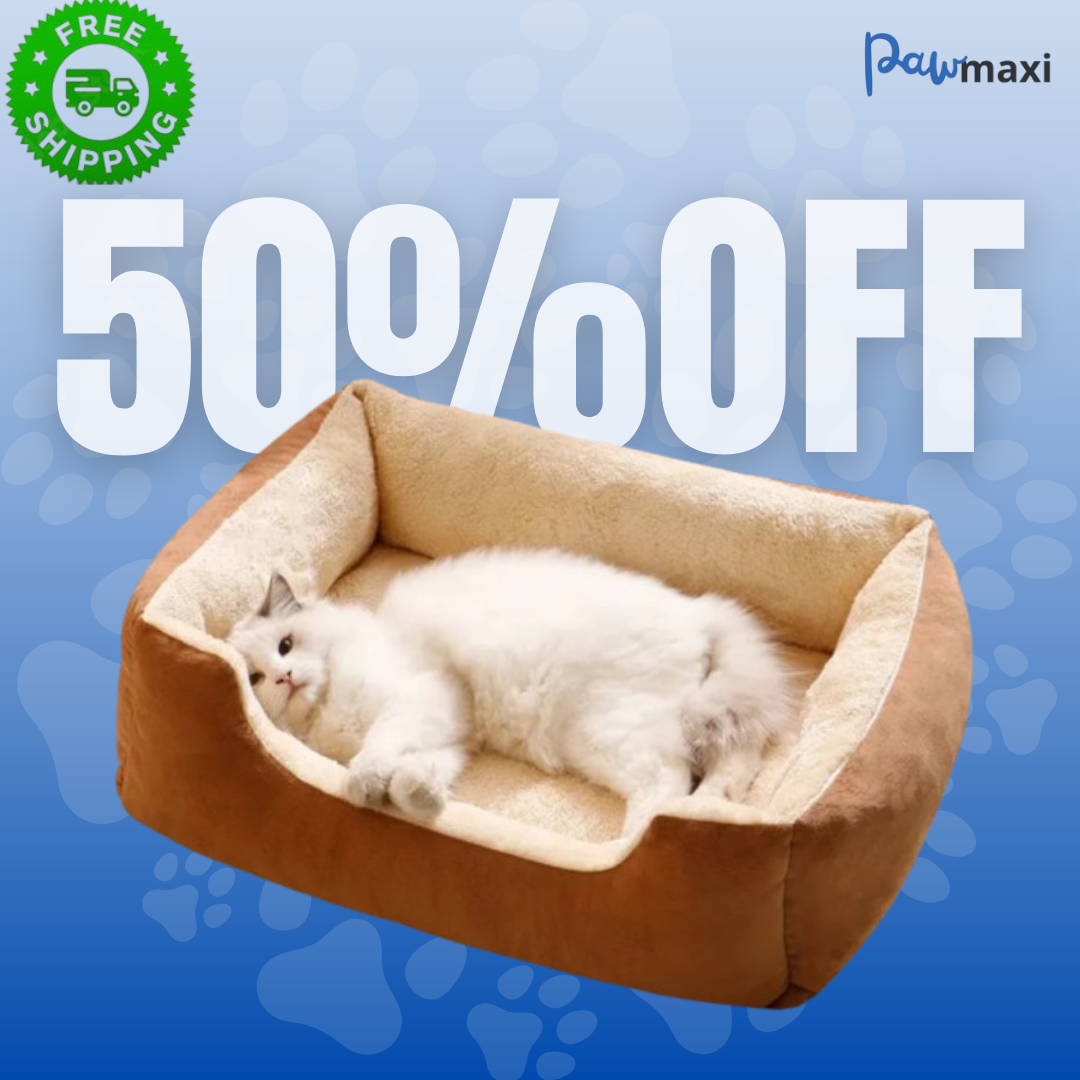 Cozy Plush Bed for Cats & Kittens