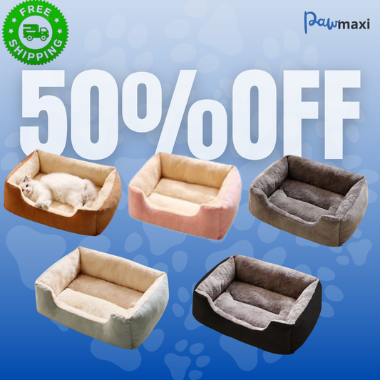 Cozy Plush Bed for Cats & Kittens