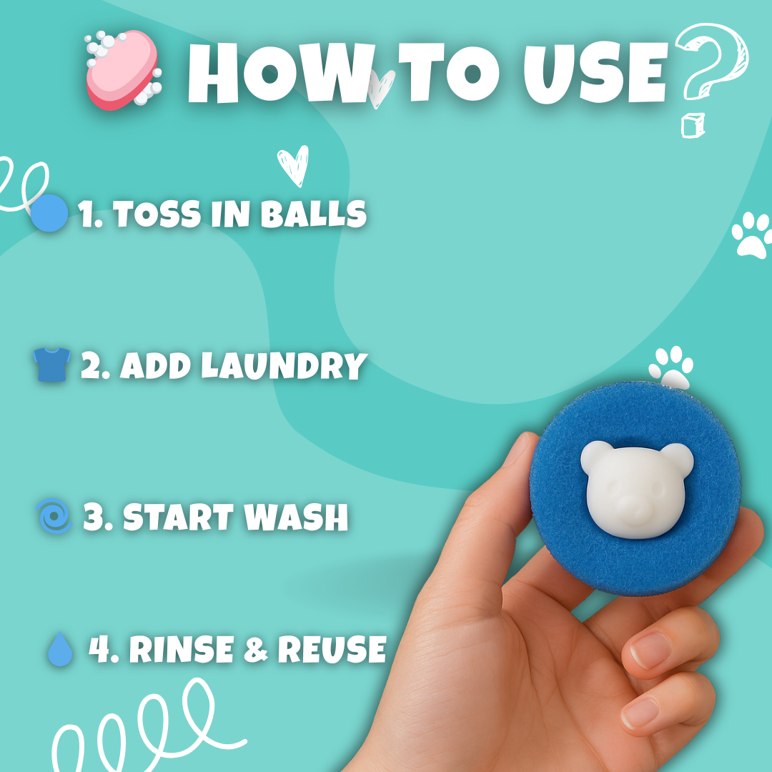 🐾 PawMaxi - Laundry Balls Pet Hair Remover