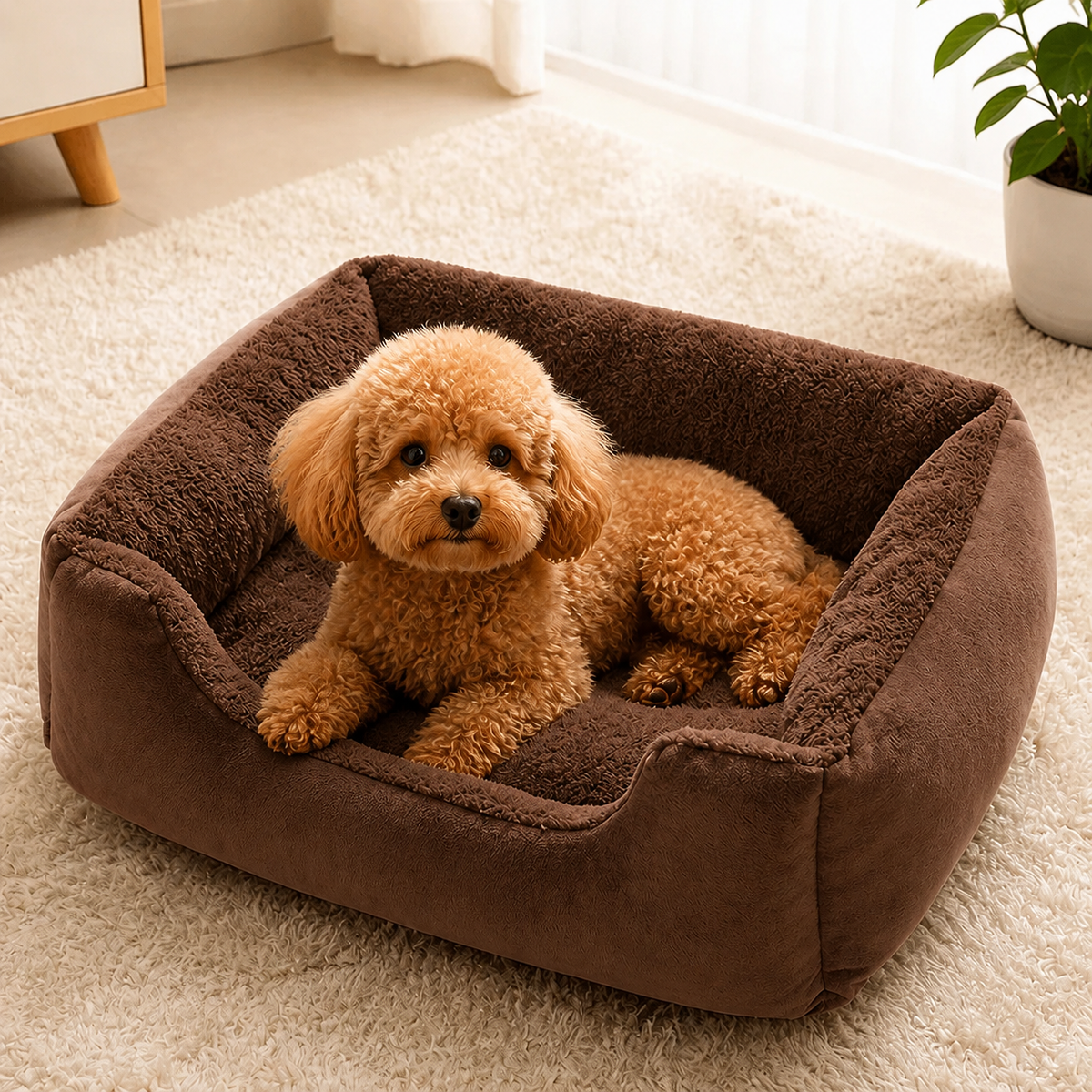 🛏️ SnuggleNest™ Plush Pet Bed