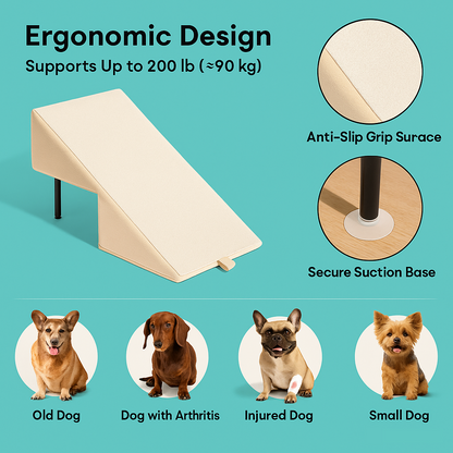 🐾PawMaxi™ ConvertiRamp  2-in-1 Wooden Dog Ramp & Step Stool