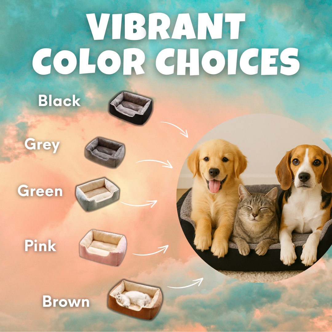 🛏️ SnuggleNest™ Plush Pet Bed