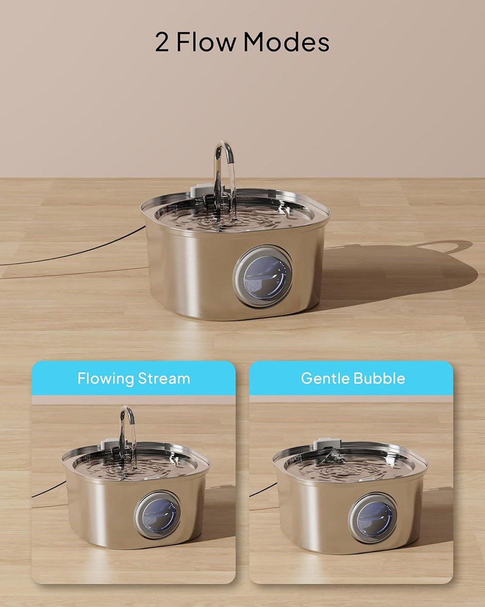 🐾 PawMaxi™ PureFlow 3.2L Stainless Steel Cat Fountain