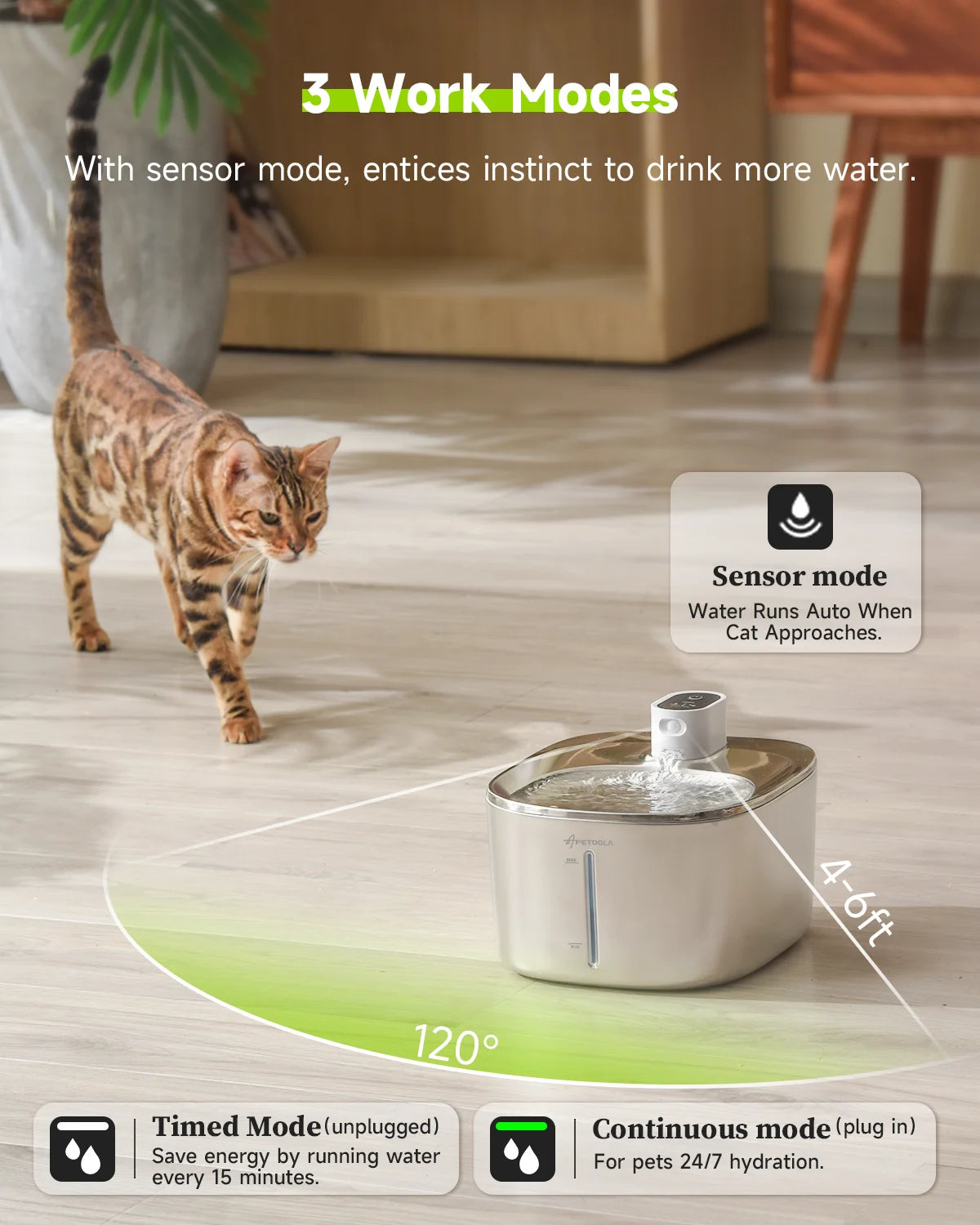 🐾 PawMaxi SmartFlow™ – 4L Wireless Water Fountain